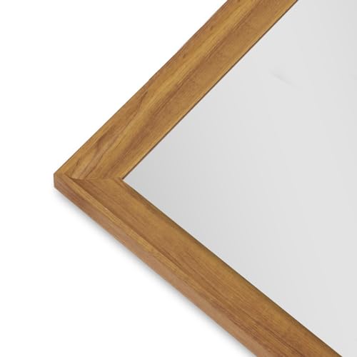 67x26 Inch Full Length Floor Mirror, Dark Wood Frame