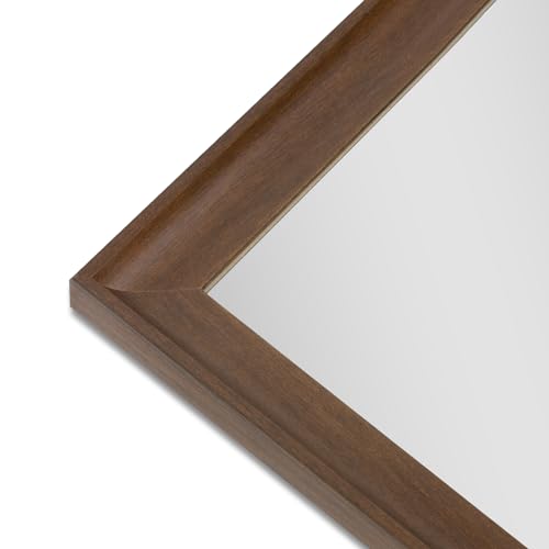 Freestanding 60x19 Inch Large Floor Mirror with Faux Wood Frame for Bedroom, Living Room, Dressing Room