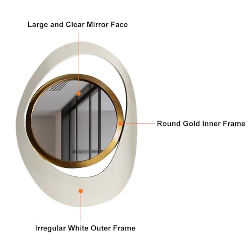 Homary Decorative Wall Mirror for Living Room, Bedroom, Dining Room and Bathroom