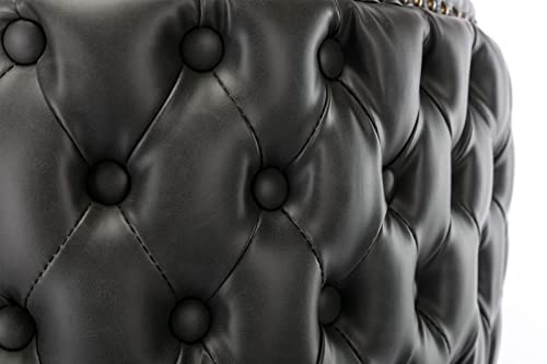 Tufted Bar Stools for Home, Pub and Kitchen Island in Gray