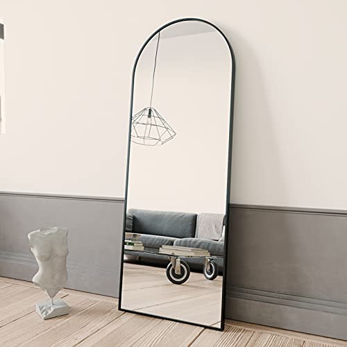 LUCIE BOUTIQUES Arch Full Length Mirror for Bedroom, Dressing Room, Black