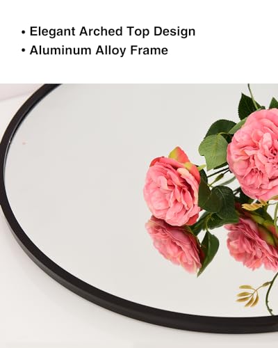 Stylish Arch 59x18 Black Freestanding/Wall-Mounted Floor Mirror - Home Decor