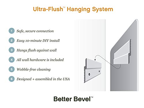 16" x 60" Frameless Full-Length Beveled Edge Wall Mirror - Better Bevel