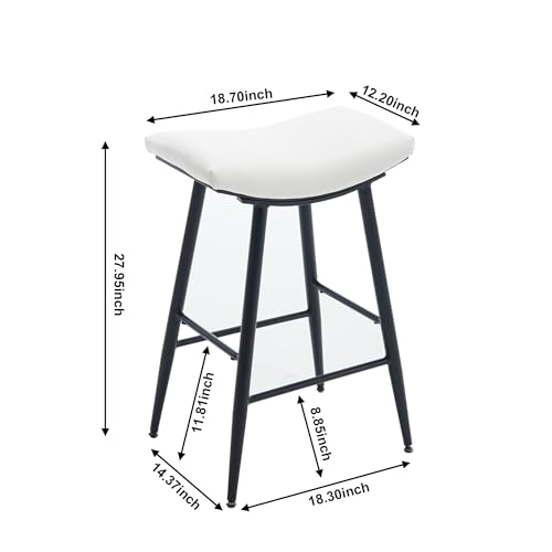 LUCIE BOUTIQUES Bar Stools Set of 2 Counter Height Stools for Dining Room&Kitchen