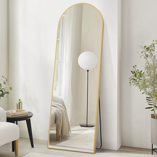 Gold Thin Frame 71"x26" Full-Length Floor & Wall Mirror