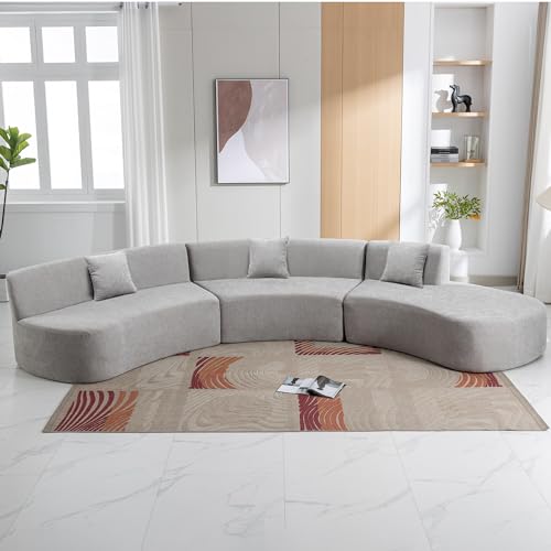 Contemporary Stylish Curved Sofa Sectional Furniture Set