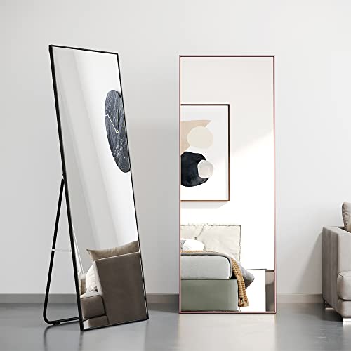 Honyee Full Length Mirror for Cloakroom/Bedroom/Living Room (63x19, Rose Gold)