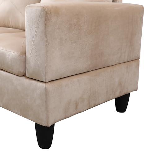 Sectional Sofa, Beige - L