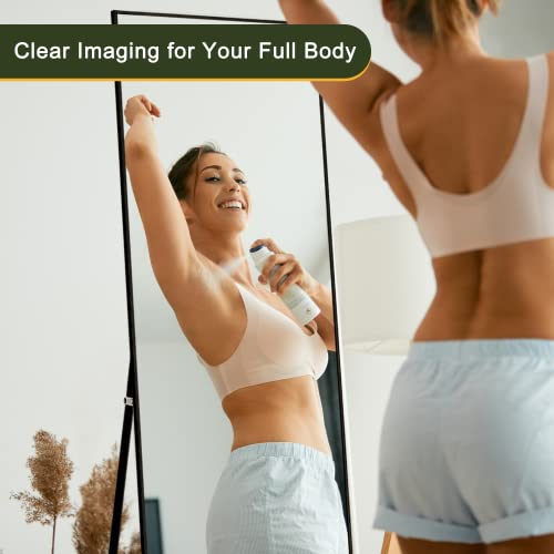 LUCIE BOUTIQUES Full Length Aluminum Alloy Mirror, 59x16 Inch