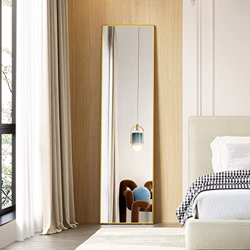 Delicate Full-Length Floor Mirror for Bedroom, Living Room & Locker Room