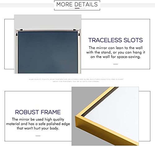 AMZVCNTJJ00362ZZE-ZYF Full-Length Standing Mirror 65"x22" (Golden)