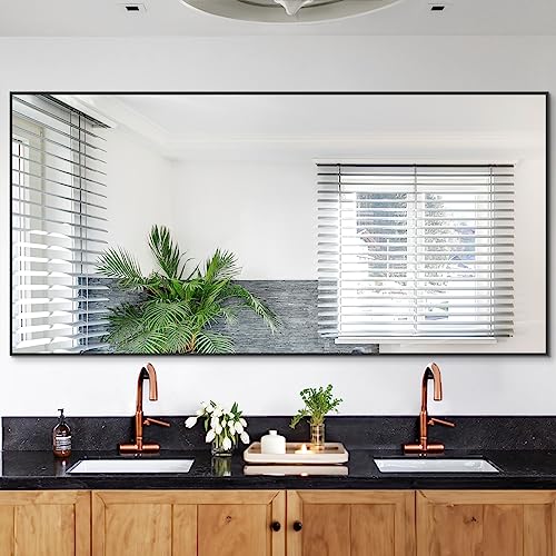 Oversized Full Body Mirror for Bedroom, Bathroom, and Living Room