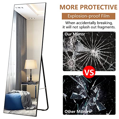 Sleek Full-Length Mirror for Bedroom & Living Room, 65x22