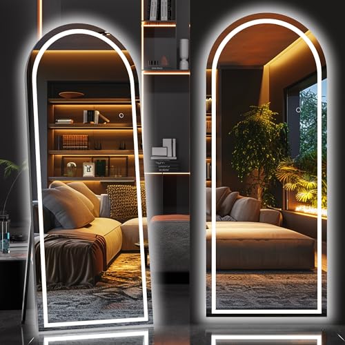 Hasipu 79 X 36 Arch LED Mirror for Bedroom, Cloakroom and Living Room