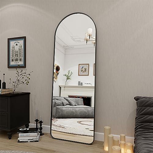 LUCIE BOUTIQUES Full Body Mirror, 64x21 Rounded Corner Floor Mirror