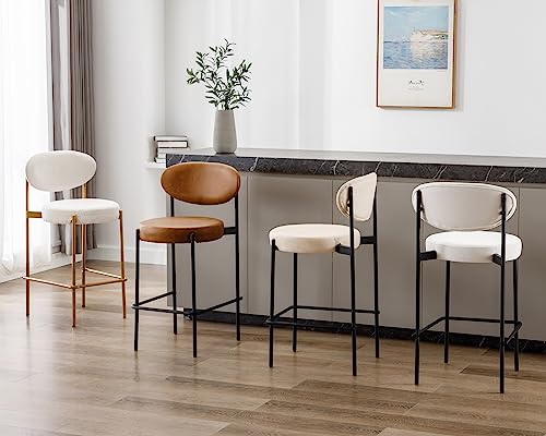 Modern Gold Bar Stools for Open Concept Kitchens