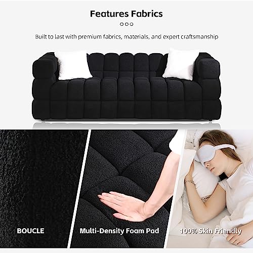 Modern 3-Seater Bubble Sofa Couch for Small Spaces