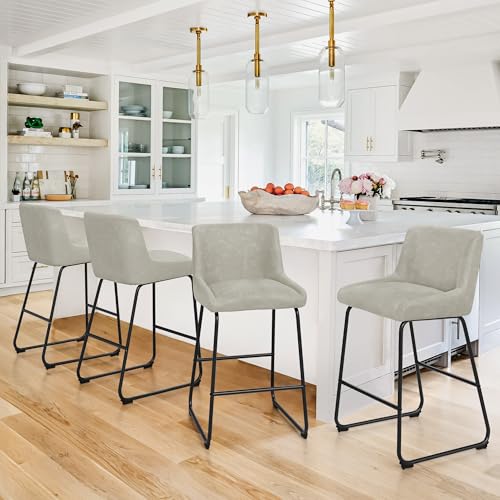 LUE BONA 26 Inch Counter Height Bar Stools Set