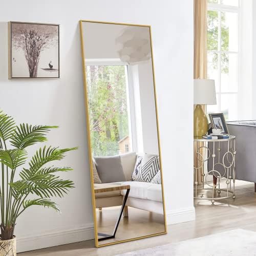 Aluminum Alloy Full Length Wall Mirror for Bedroom/Living Room/Dorm Room