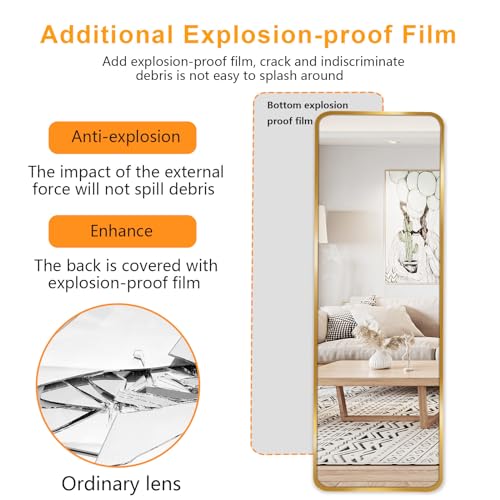 Simplified Floor Mirror for Bedroom, Living Room