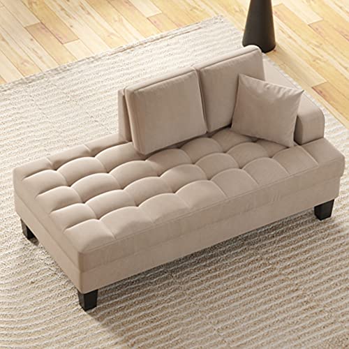 Sectional Couches Upholstered Sofa for Living Room & Bedroom, Warm Grey