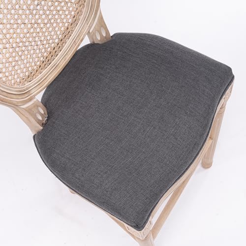 Wooden Barstools Set of 2 for French Style Upholstered Counter Bar Stools