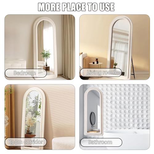 Large Arched Full-Length Floor Mirror for Home Decor