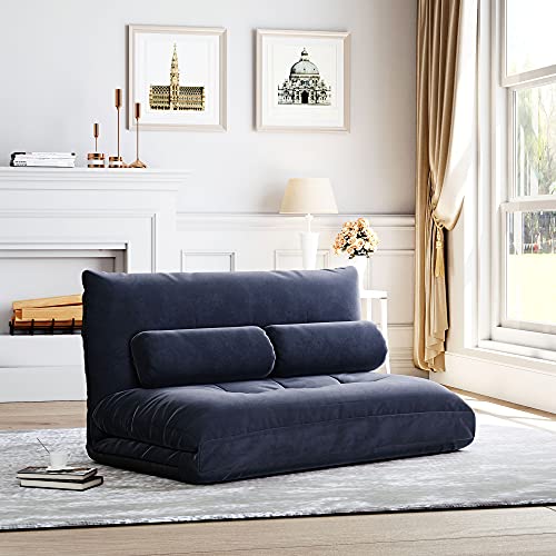 Nic Bex Convertible Sofa Bed for Apartments, Dorms, Studios, Offices, Antique Navy