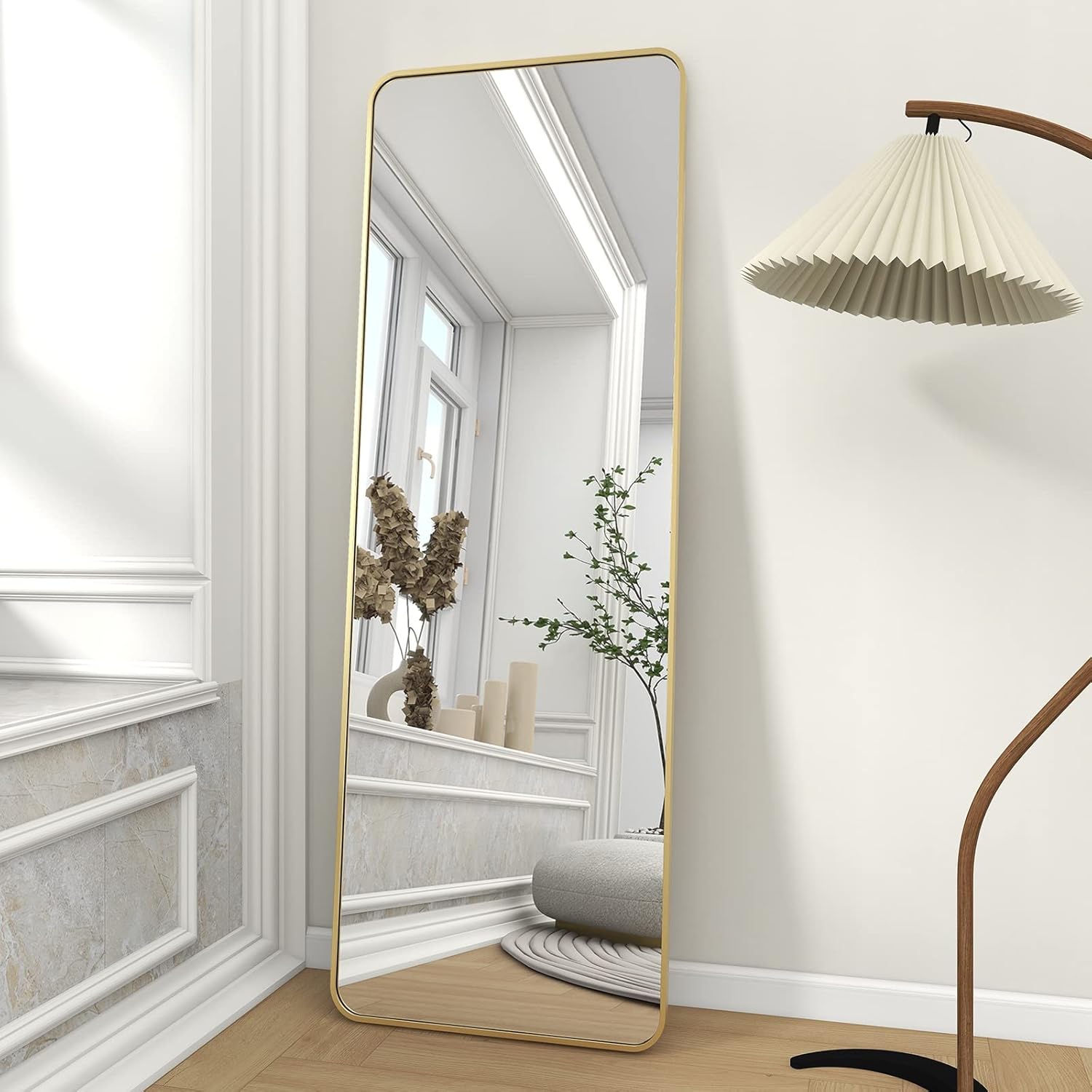 Gold Full Length Mirror for Dressing Room