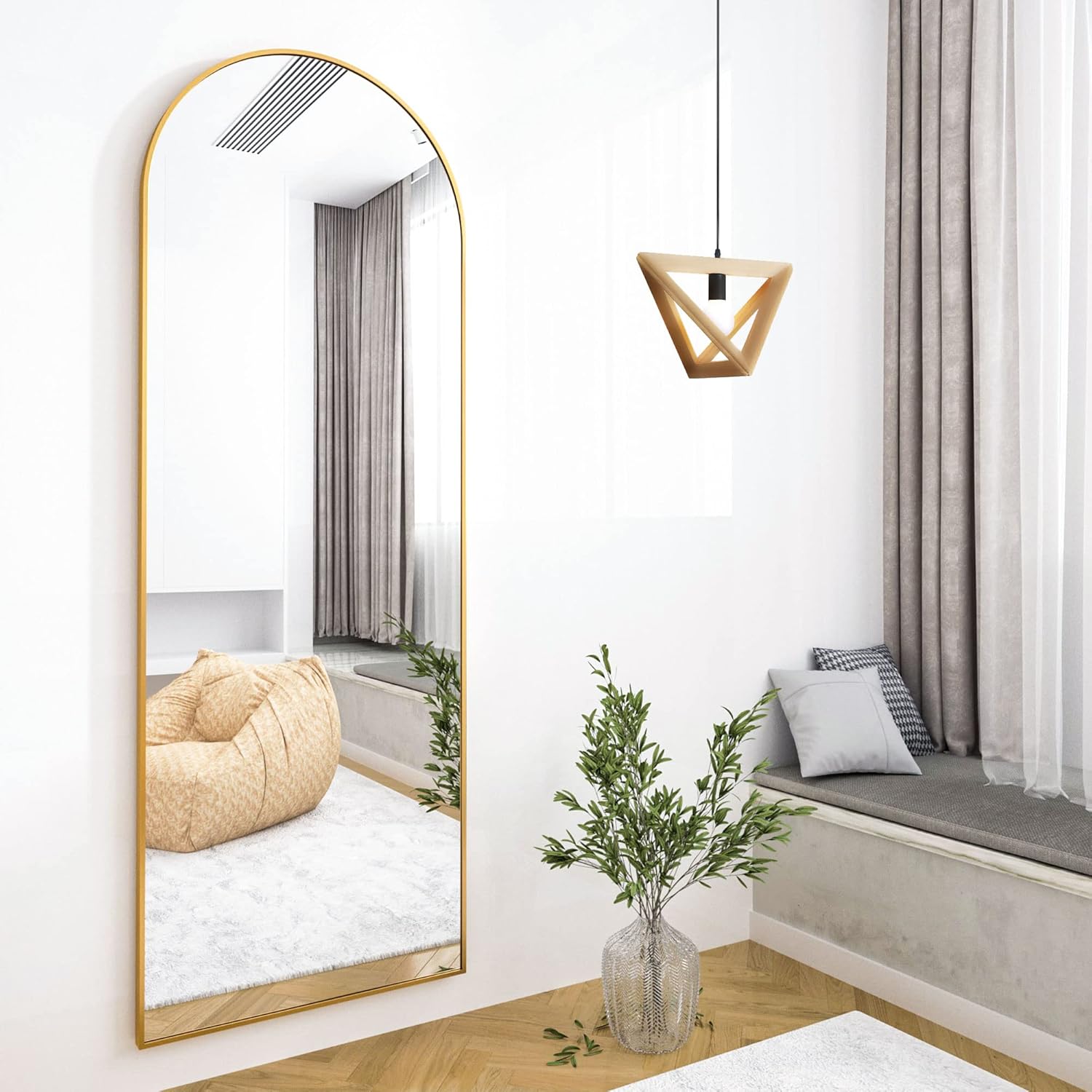 Arched Full Length Mirror for Living Room, Bedroom, Cloakroom